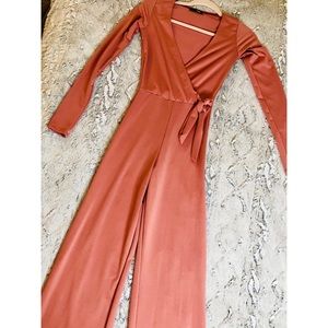 Mauve long sleeve jumpsuit ✨